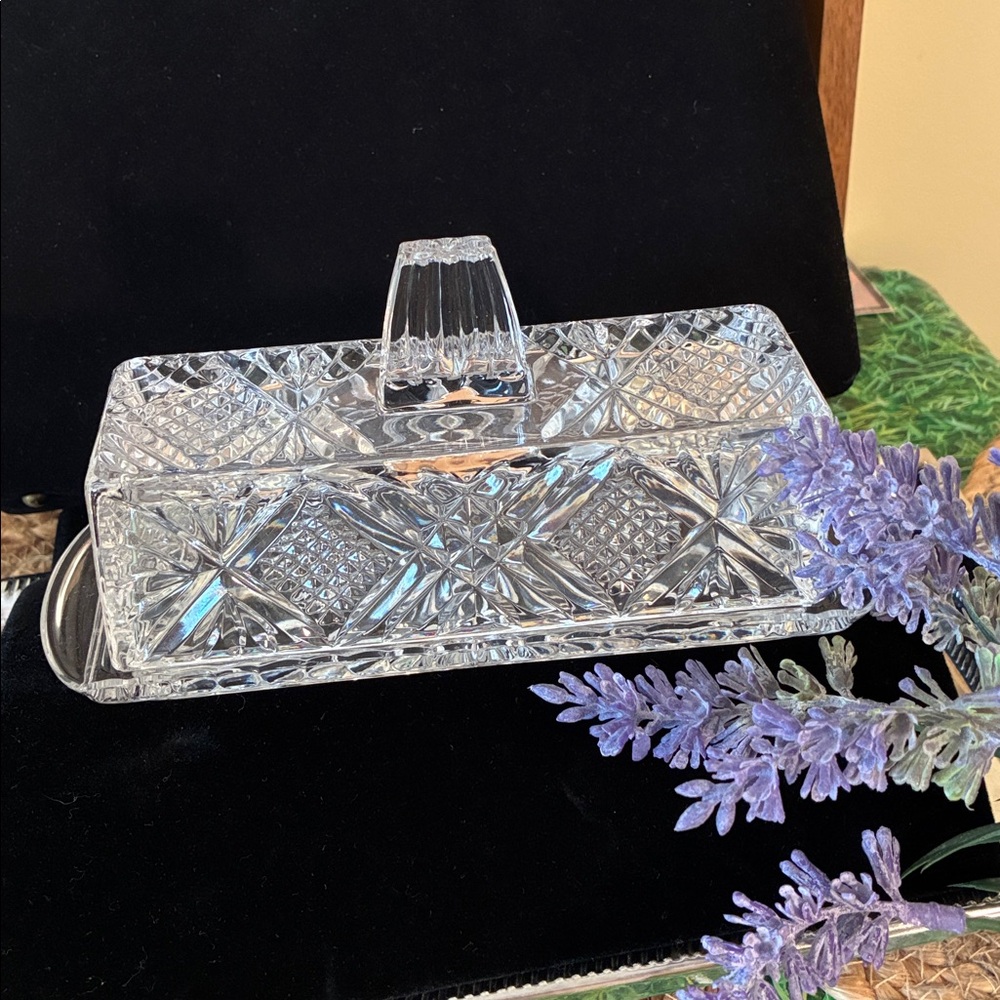 Anchor Hocking Clear Glass Butter Dish